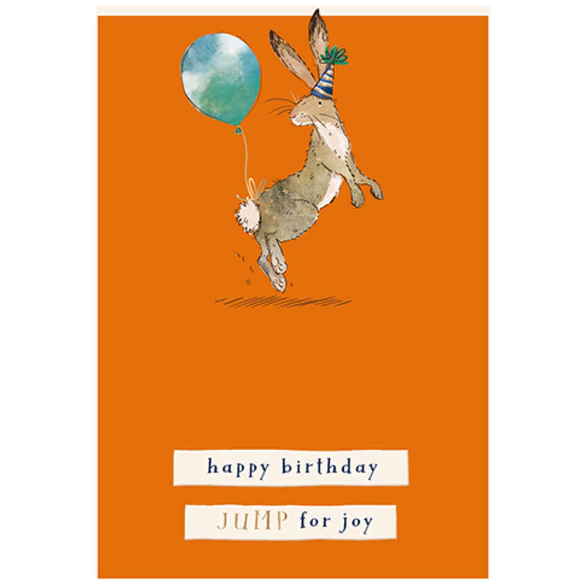 Rabbit and Balloon, Wilf And Alfie, Greeting Card