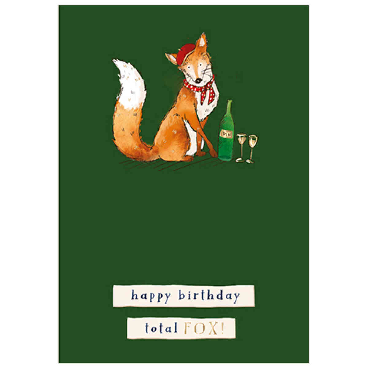 Fox, Wilf And Alfie, Greeting Card