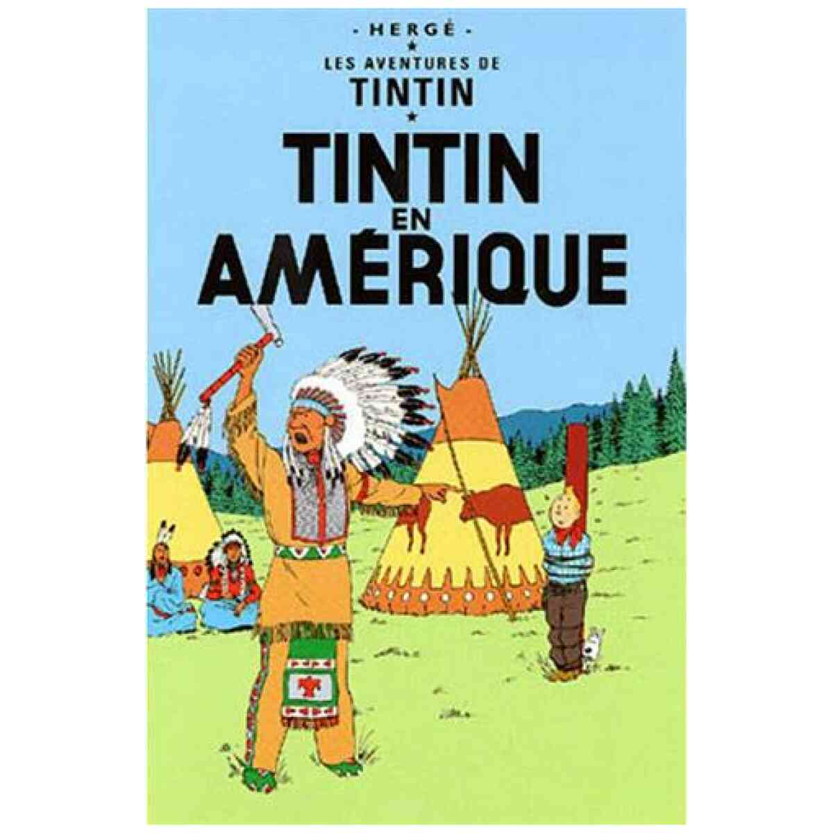 Tintin en Amérique (Amérique)/Tintin i Amerika - Vykort