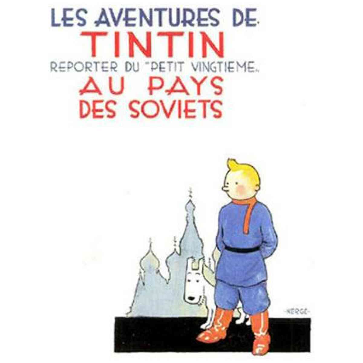 Tintin au pays des Soviets/Tintin i Sovjet - Vykort