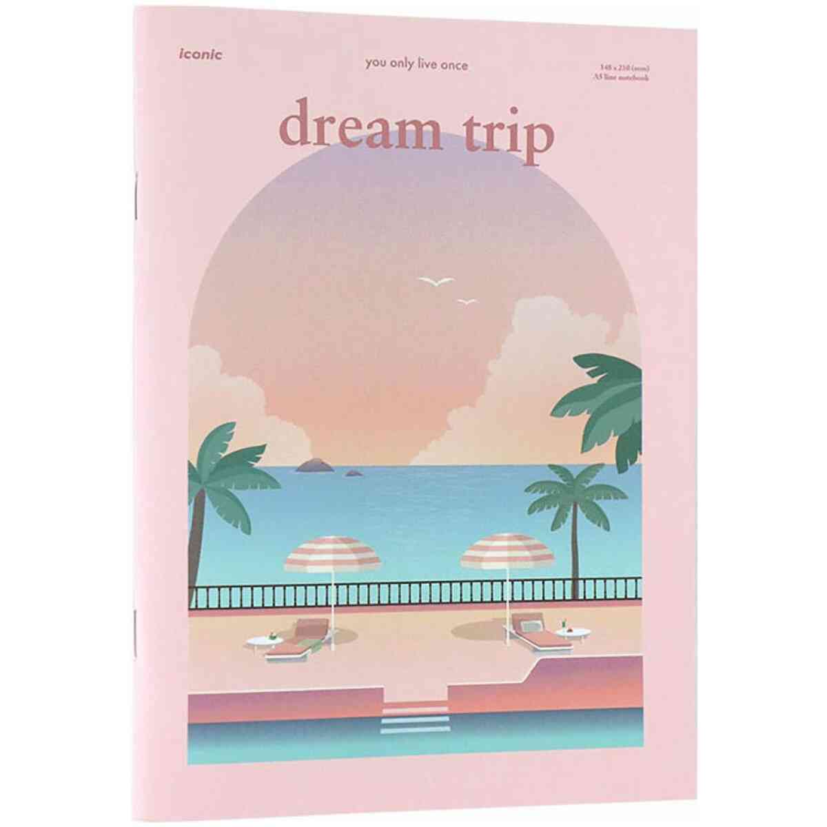 Haru A5 line notebook 06 Dream trip