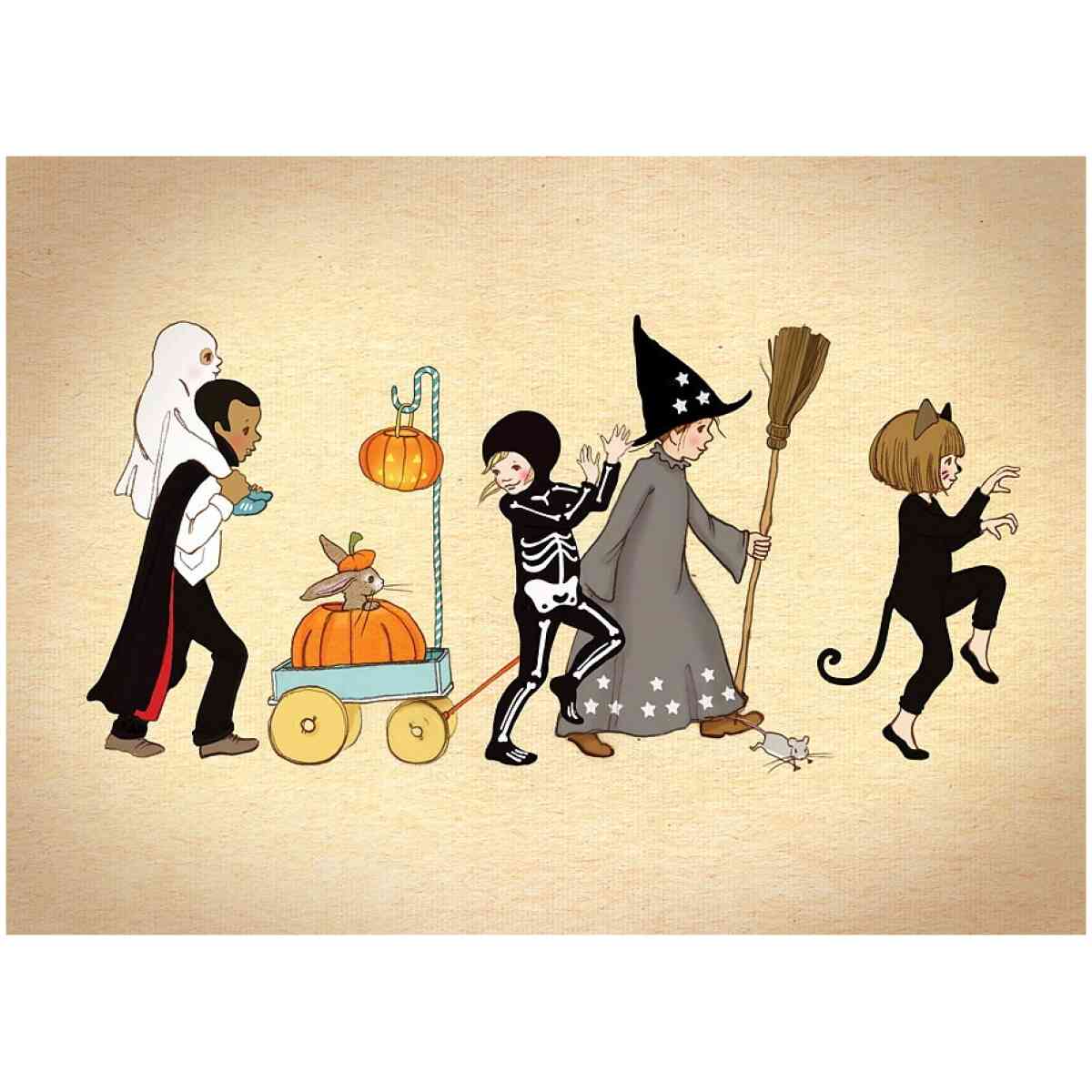 Halloween Parade, Postcard