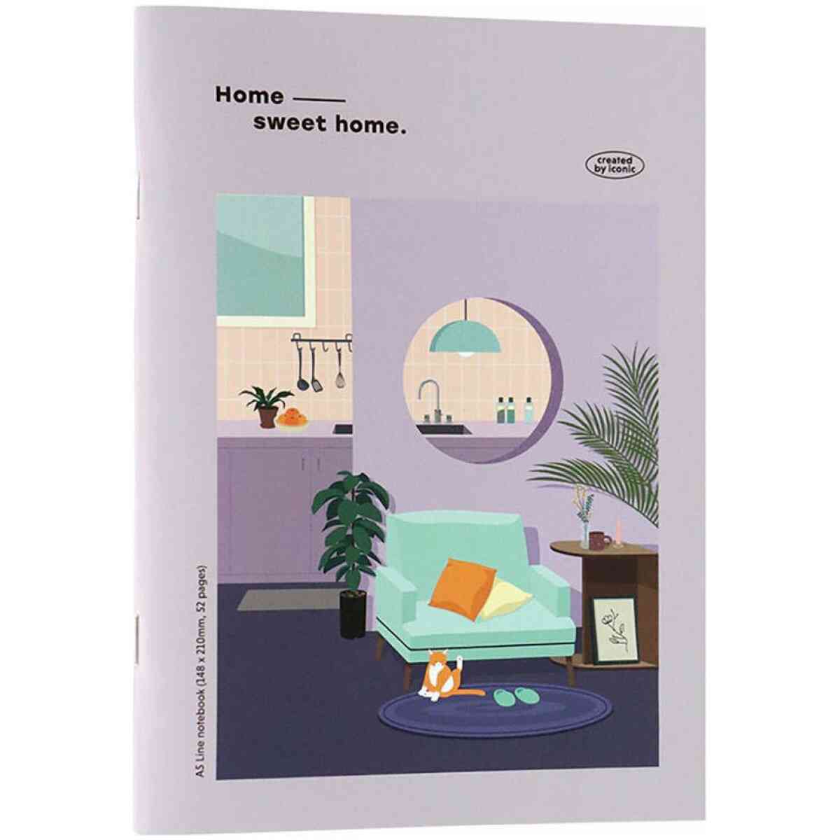 Haru A5 line notebook 02 Sweet home