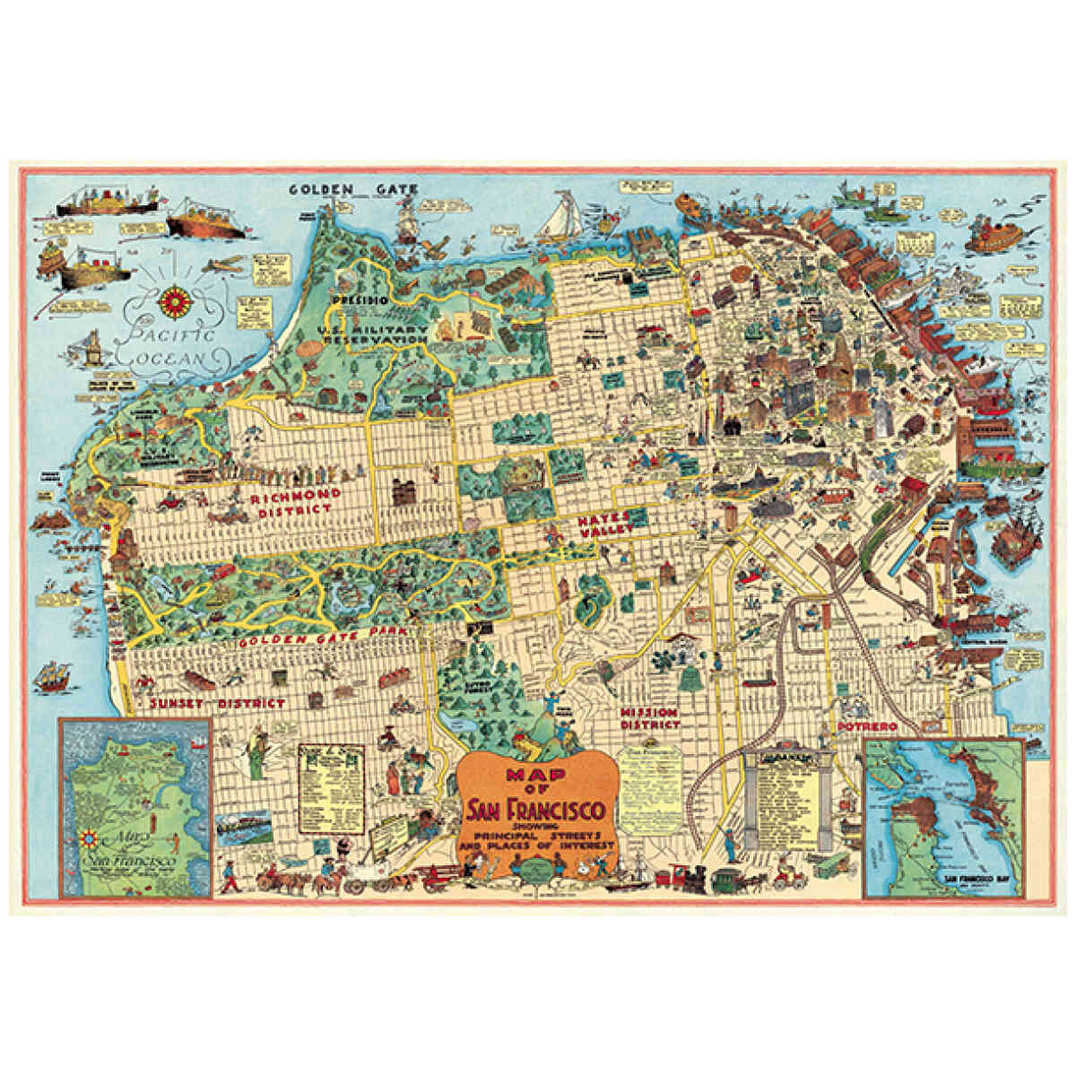 San Francisco Map - Poster