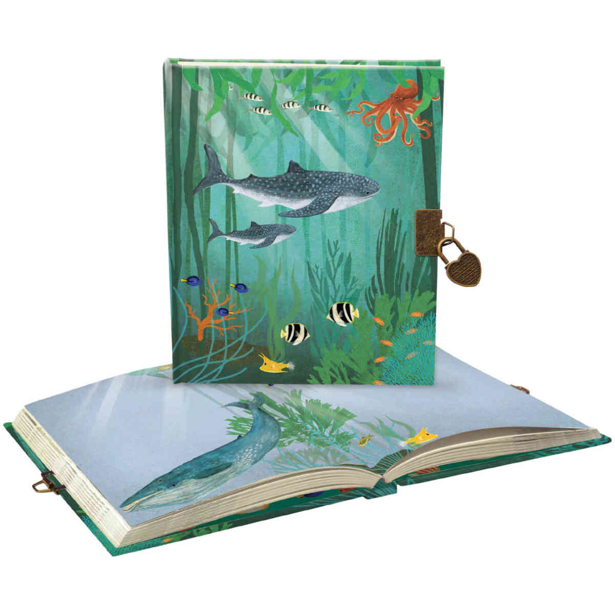 Whale Song Lockable Notebook