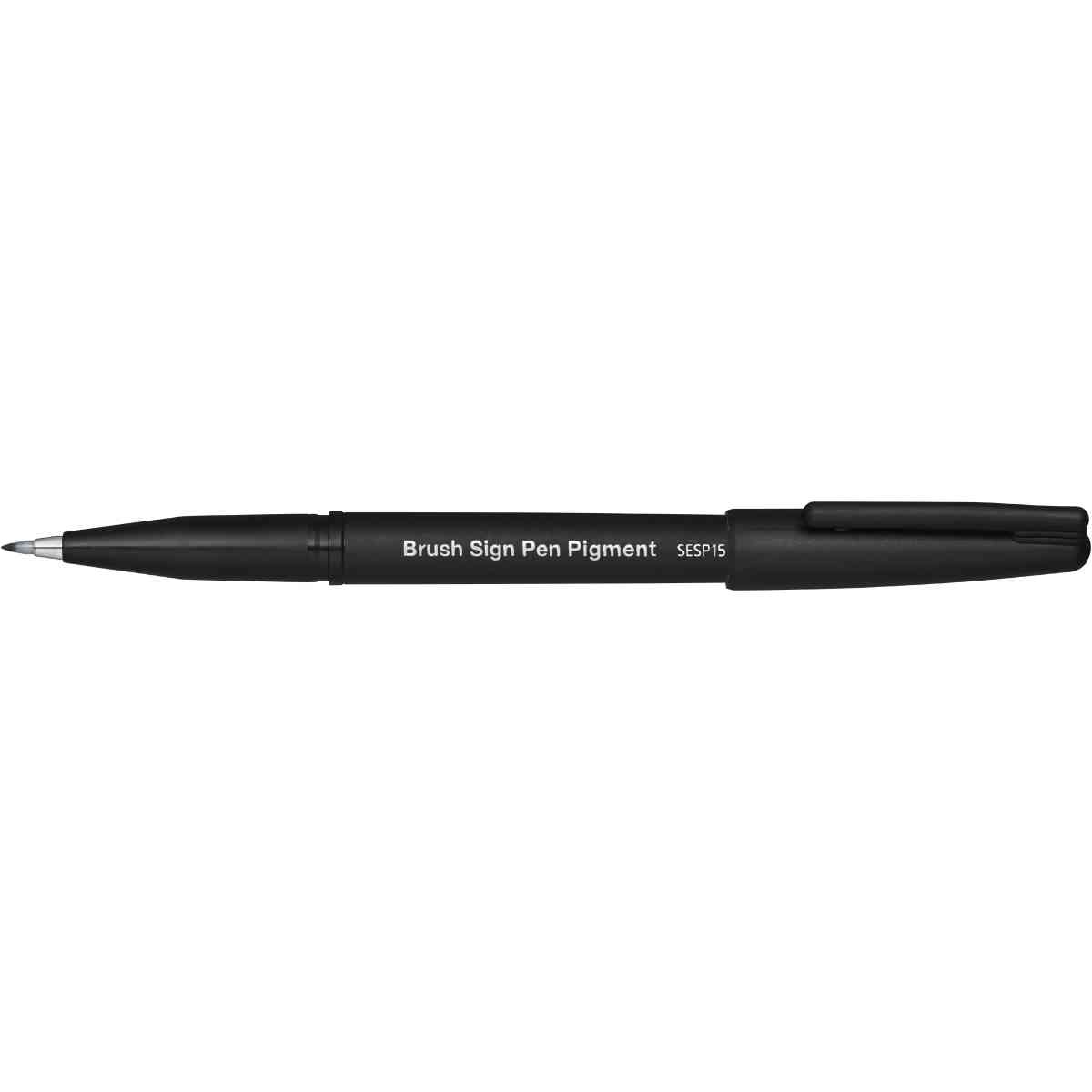 Pentel SESP15-A Brush Sign Pen Pigmentet : Svart