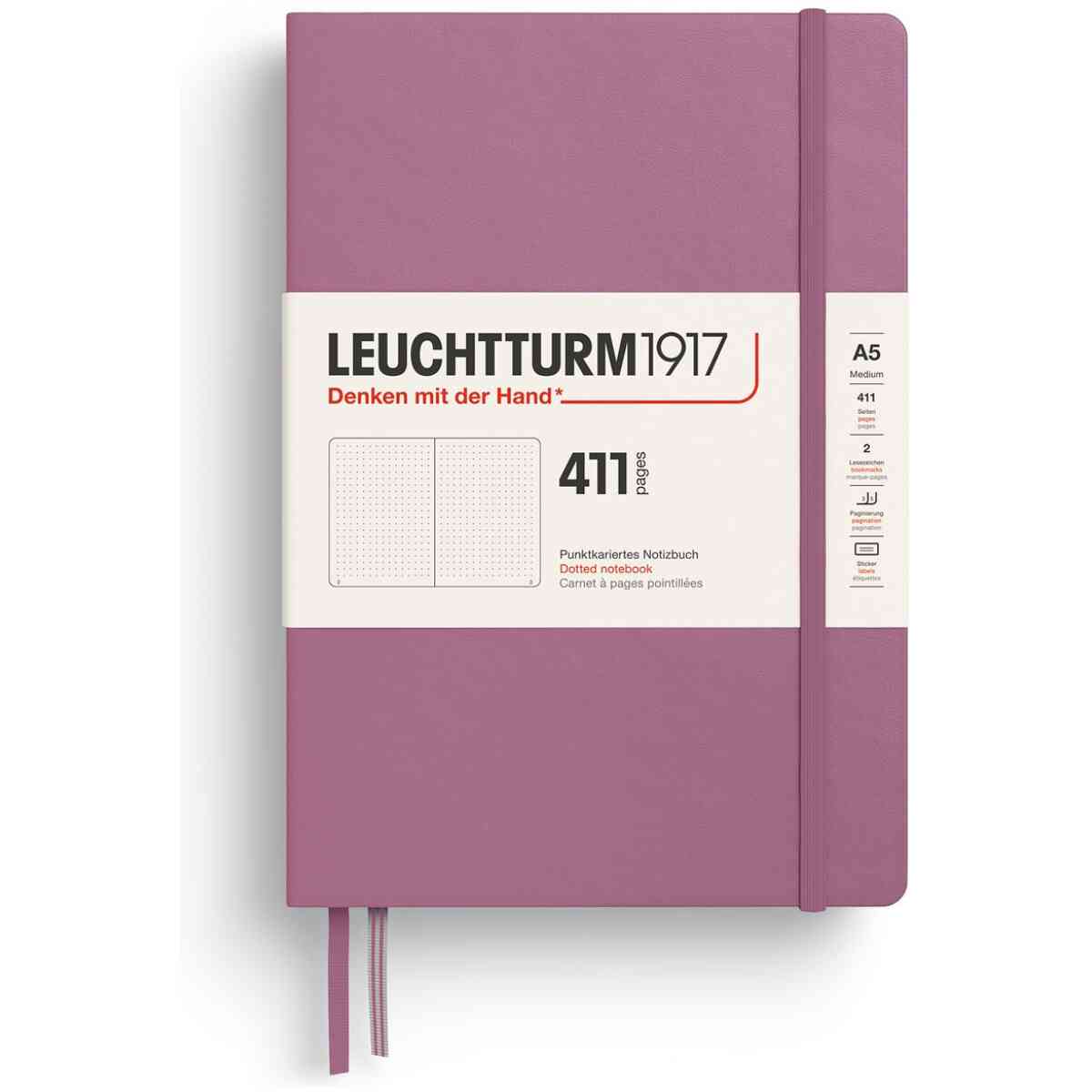 Leuchtturm1917 Anteckningsbok 411 A5 Hard Prickad - Bild 3