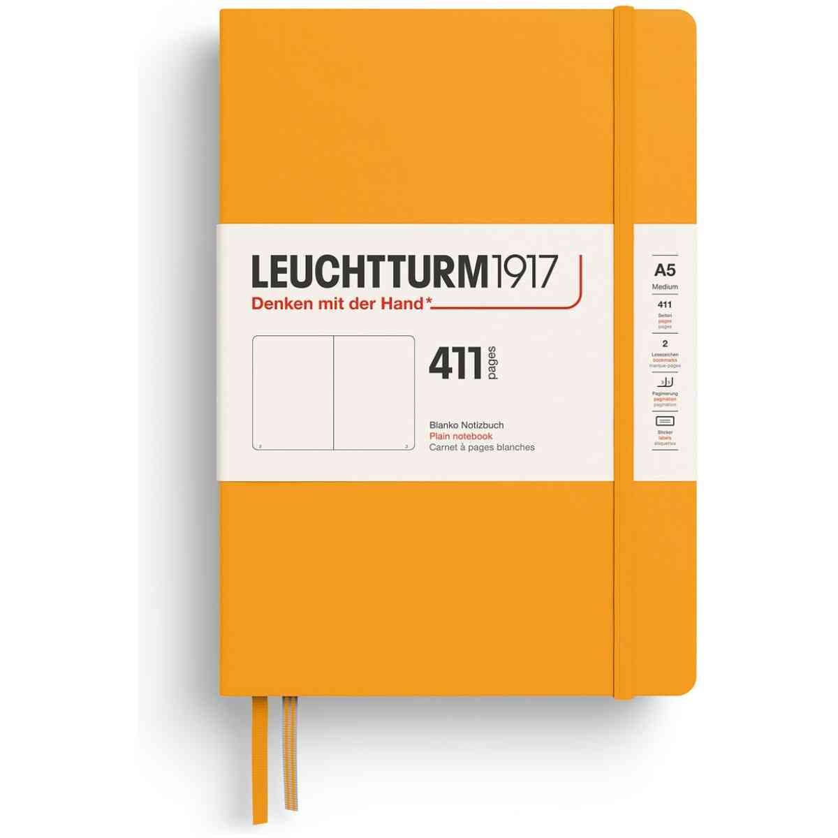 Leuchtturm1917 Anteckningsbok 411 A5 Hard Olinjerad