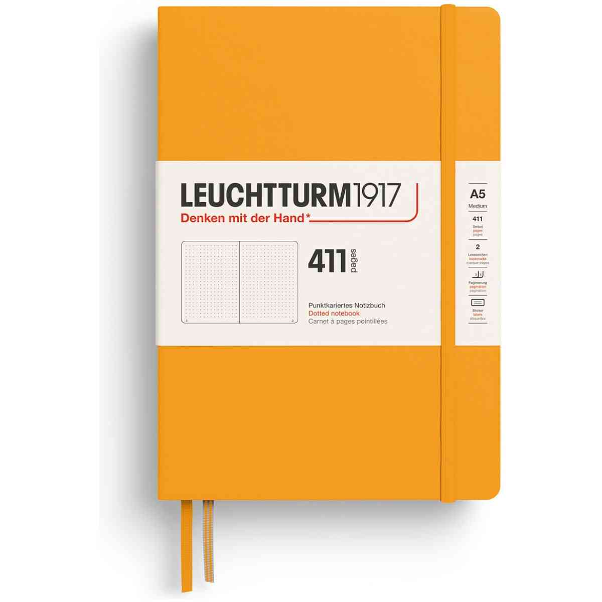 Leuchtturm1917 Anteckningsbok 411 A5 Hard Prickad - Bild 4