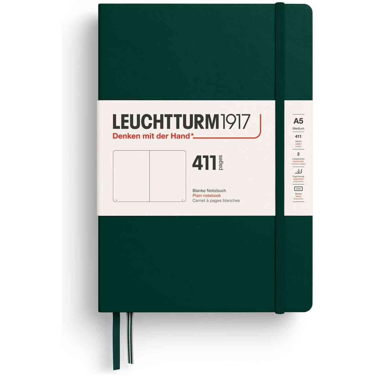 Leuchtturm1917 Anteckningsbok 411 A5 Hard Olinjerad - Bild 3