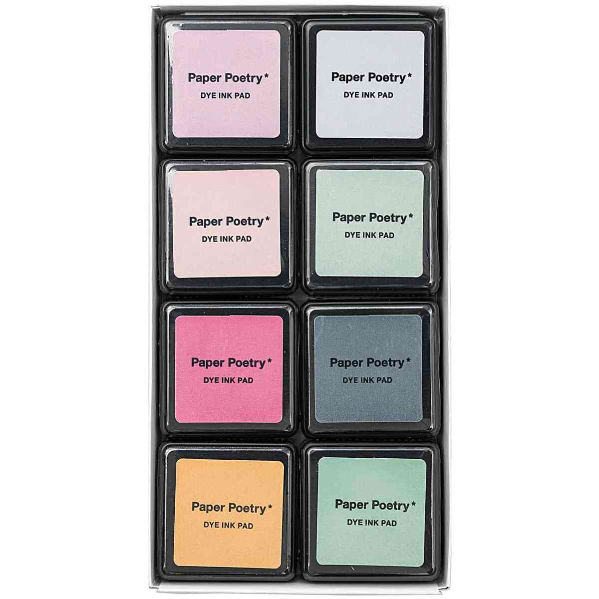 DYE INK PAD SET, SMOKY COLOURS, 8 PCS