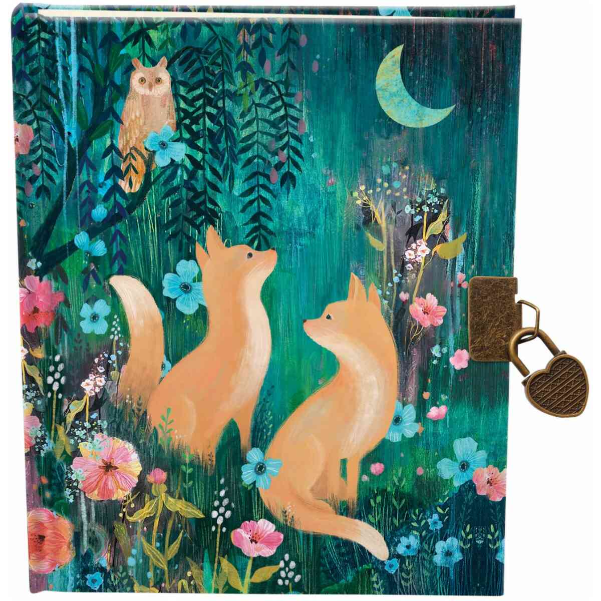 Moonlit Meadow, Lockable Notebook